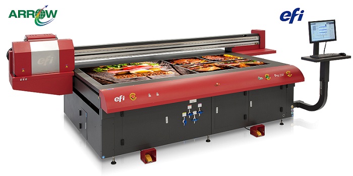 Arrow Digital installs EFI Pro 24f Flatbed Printer to expand opportunities with rigid media