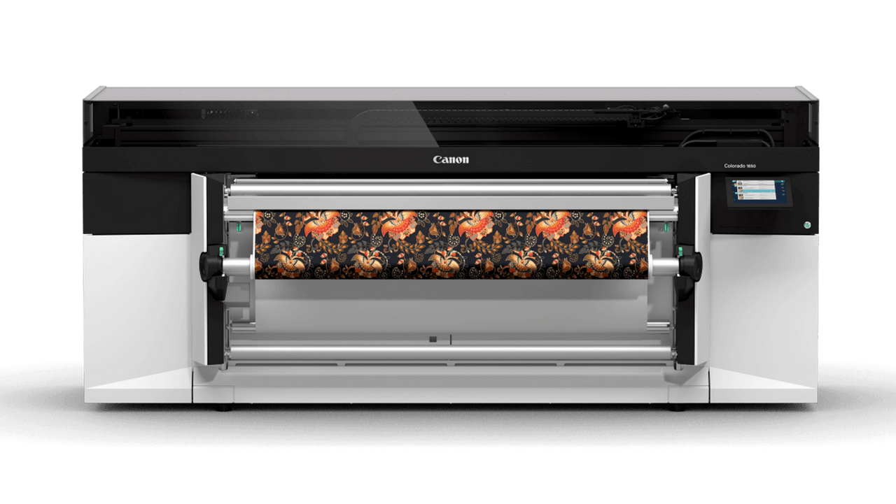 Arrow Digital open for demos with the latest Canon Colorado 1650 UVgel printer at Ahmedabad Democenter